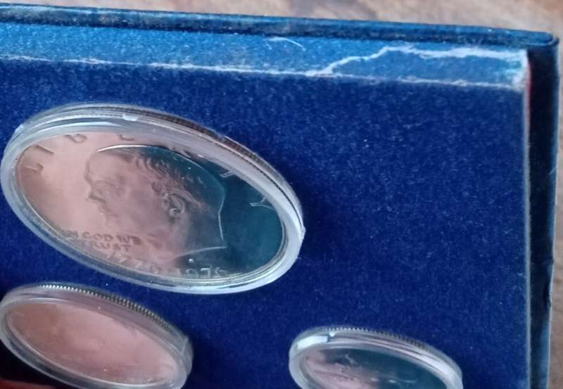 1976 S USA Bicentennial 40% silver 3 coin proof set in original packaging