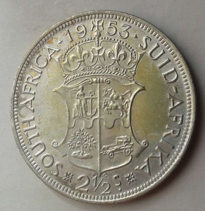 Nice 1953 union silver 2 1/2 Shillings