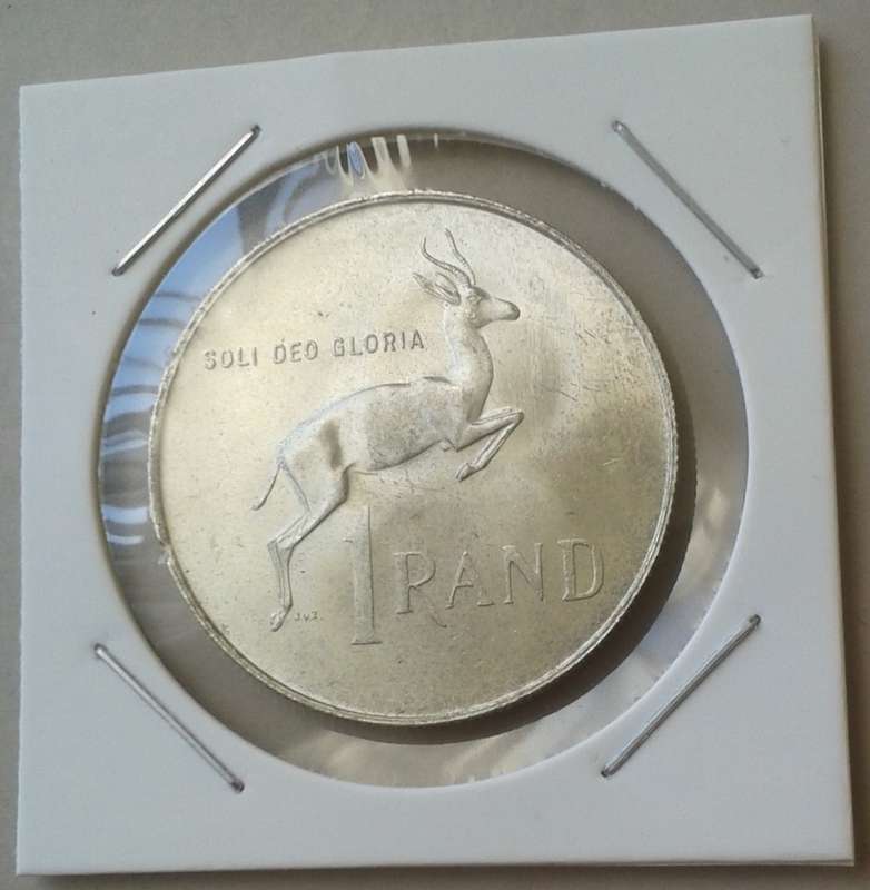 1967 English uncirculated silver R1 (H.F Verwoerd).