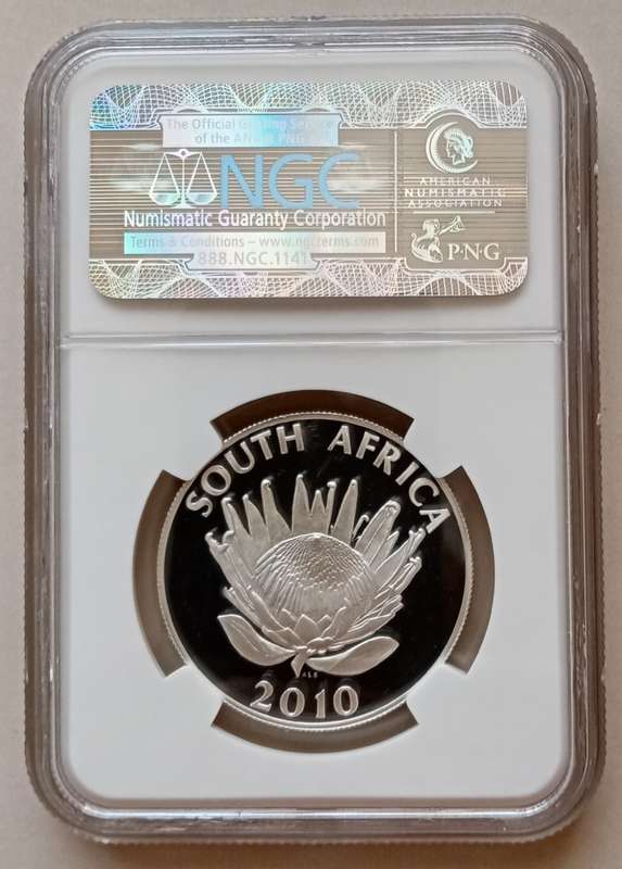 2010 Nadine Gordimer silver R1 NGC PF69 UC (second finest).