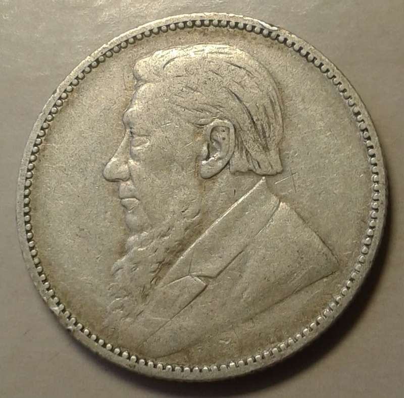 1894 ZAR Kruger silver shilling in VF