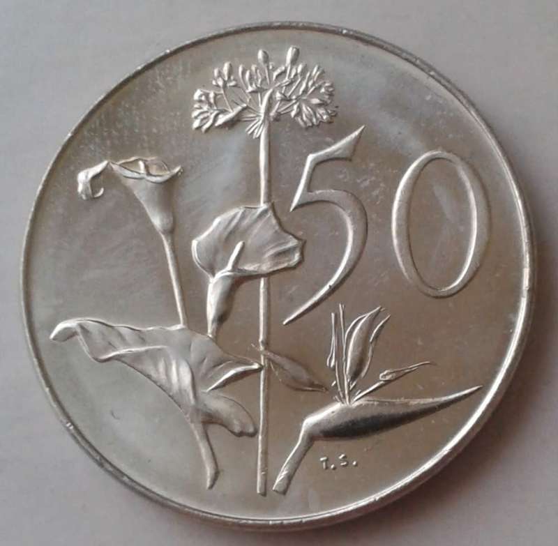 1969 English uncirculated nickel 50c (low mintage)