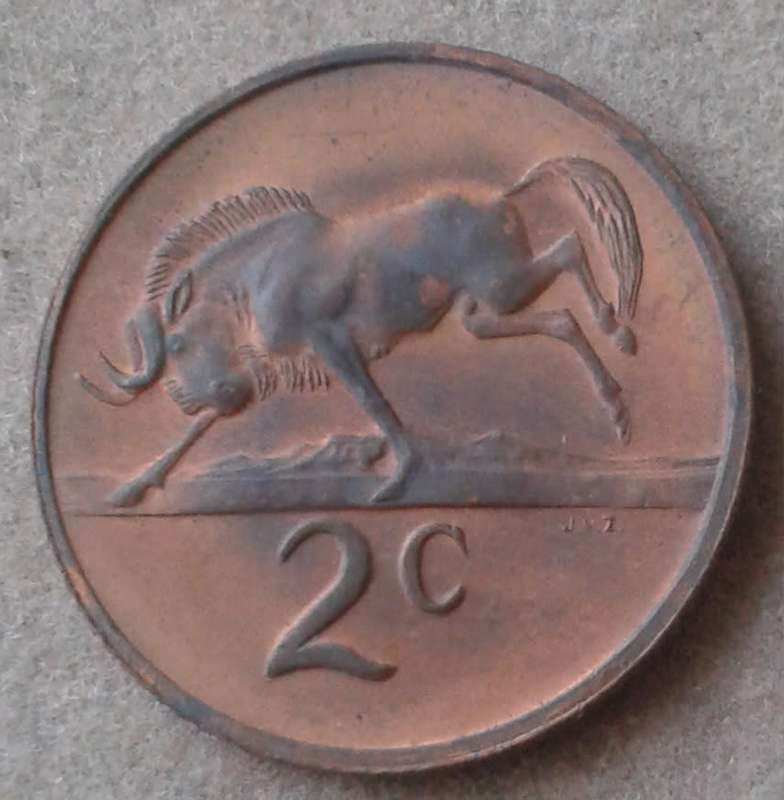 1969 English uncirculated 2c.