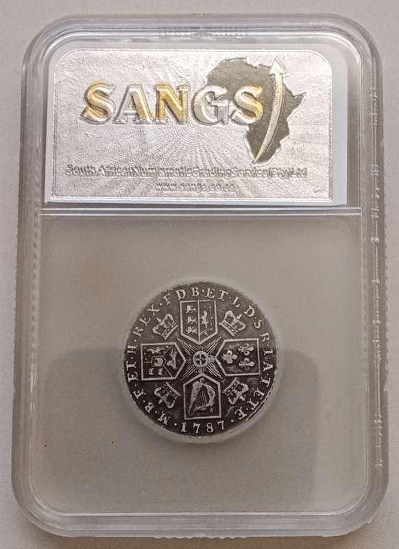 1787 Great Britain silver shilling SANGS VF20