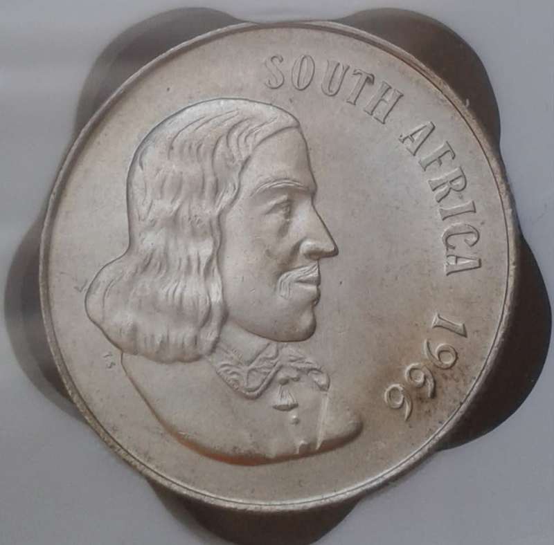 1966 Republic (English) silver R1 SANGS MS63