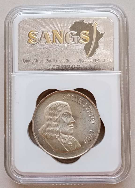 1966 Republic (English) silver R1 SANGS MS63