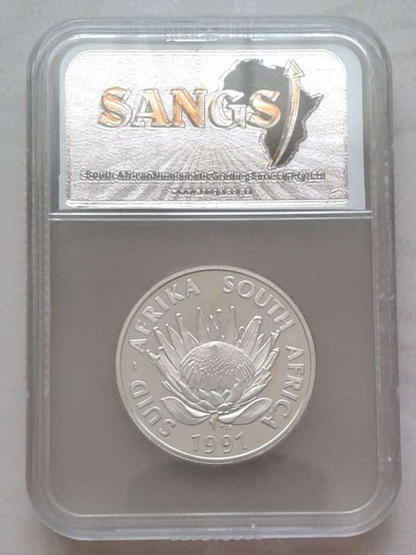 1991 Republic proof silver Nursing R1 SANGS PF65