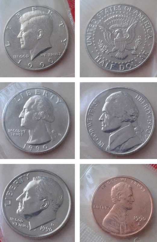 1990 D USA Uncirculated mint set