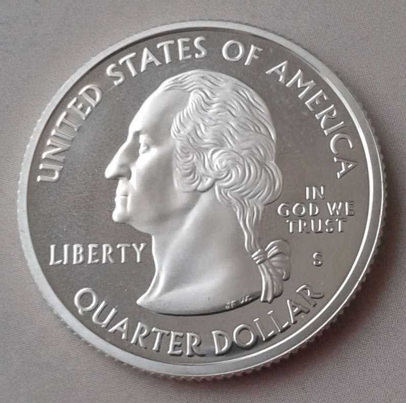 2003 S USA proof silver quarter (Arkansas)