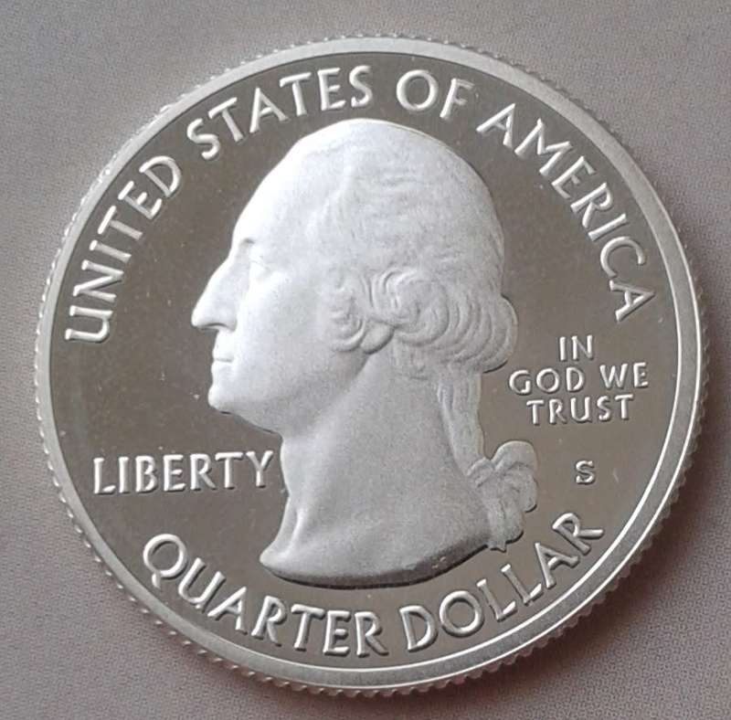 2011 S USA proof silver quarter (Oklahoma)