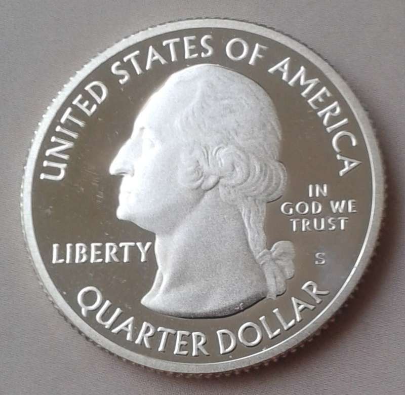 2011 S USA proof silver quarter (Mississippi) Vicksburg