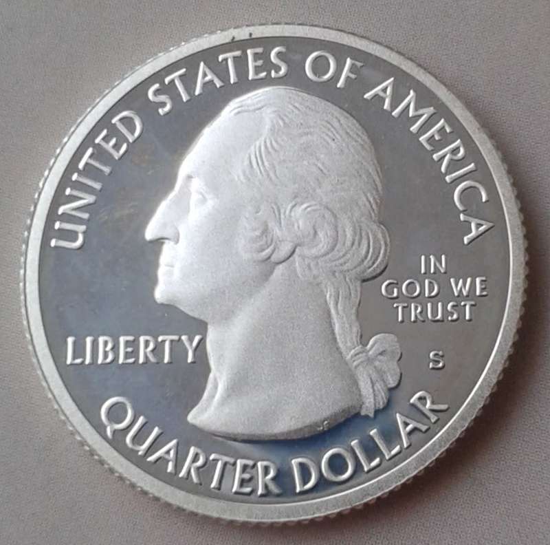 2012 S USA proof silver quarter (Alaska)