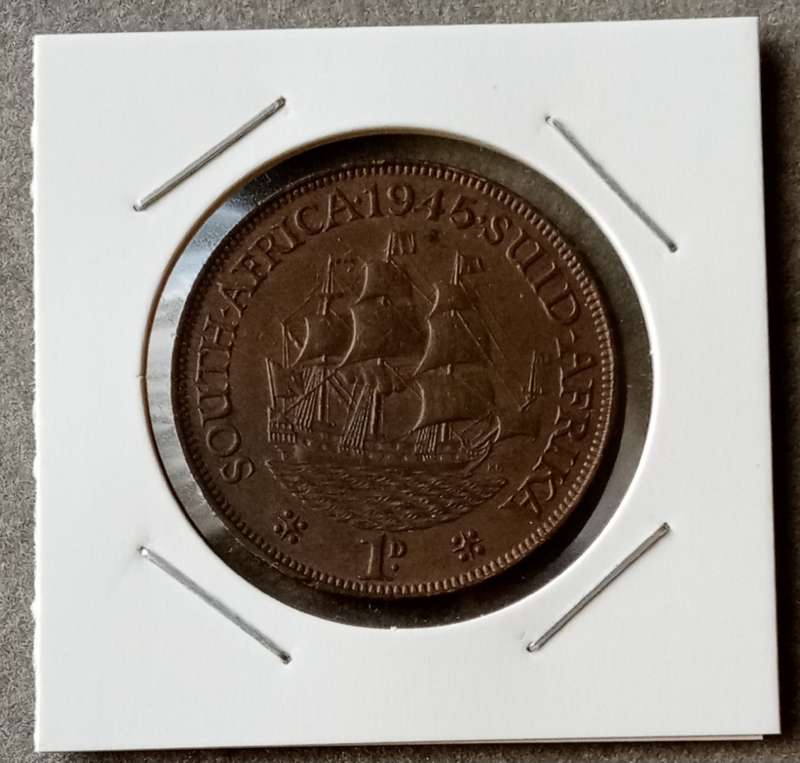 High grade 1945 Union penny in AU+
