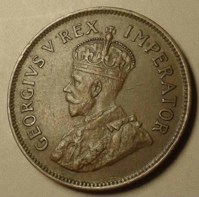 1931 Zuid union 1/2 penny in AU