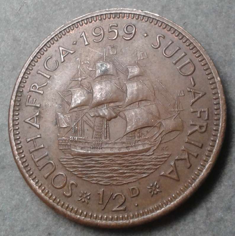 Nice 1959 Union 1/2 penny