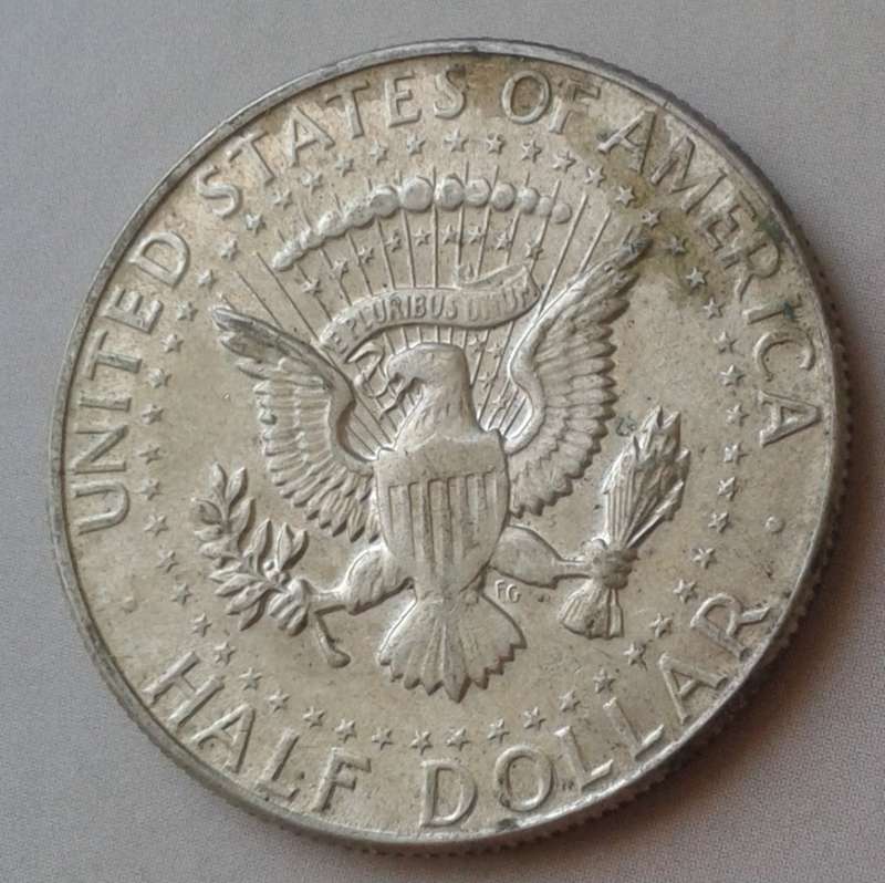 1968 D USA Kennedy silver half dollar