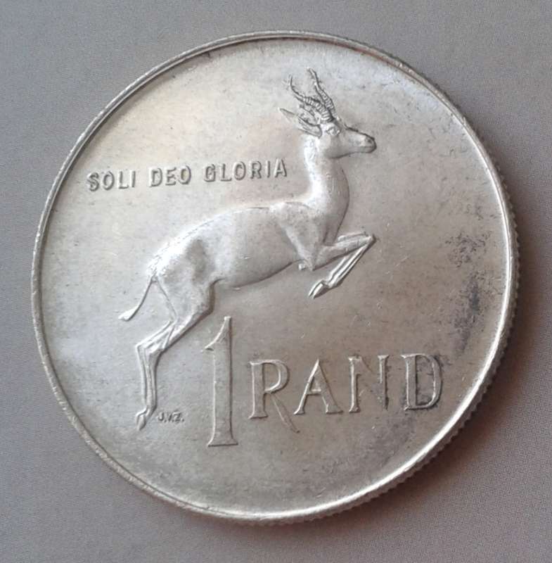 Lot of x3 silver R1 coins (1966,1967,1969)
