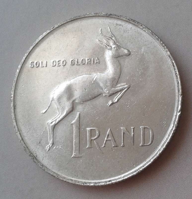 Lot of x3 silver R1 coins (1966,1967,1969)