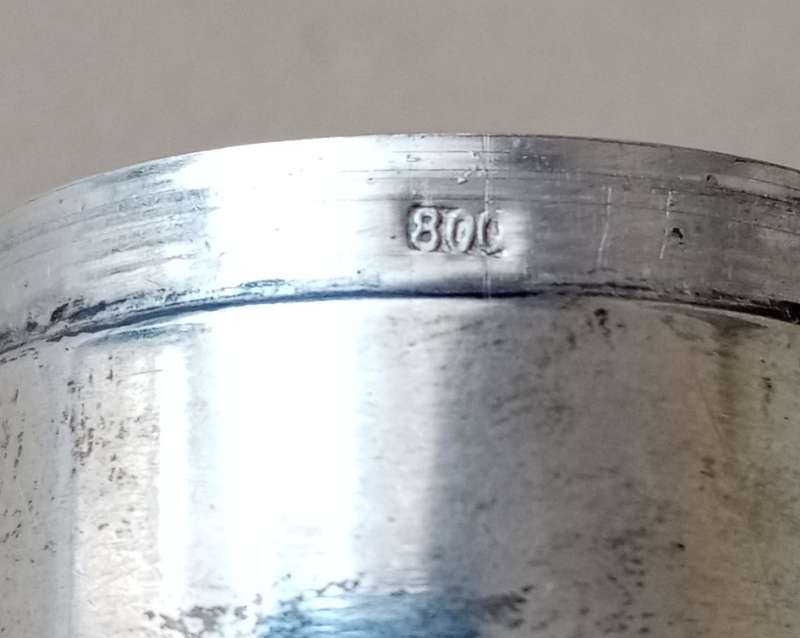 Vintage Art Nouveau silver pill box