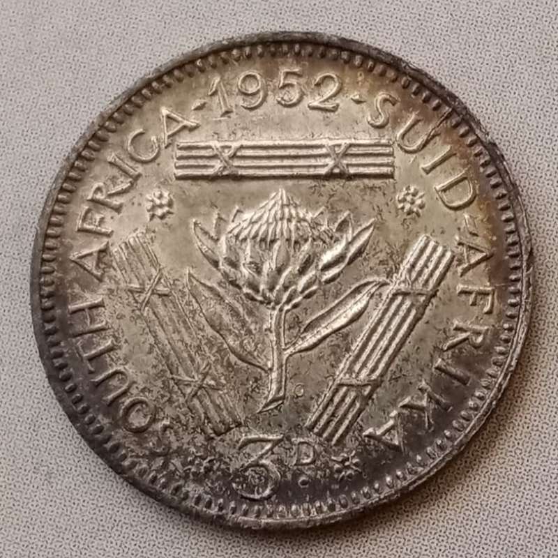 1952 Union proof silver tickey with some toning