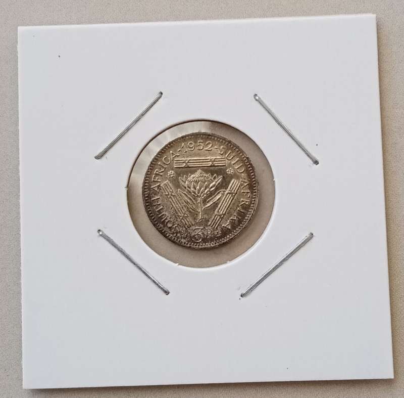1952 Union proof silver tickey with some toning