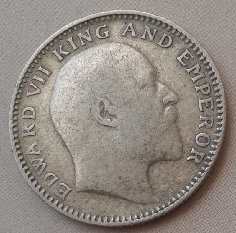 Nice 1906 (C) British-India silver half Rupee