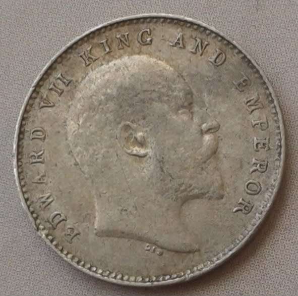 1907 British-India silver 2 Annas