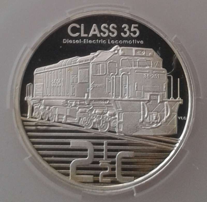 Scarcer 2013 Proof silver 2 1/2c SANGS PF68 with JHB Mint mark (Class 35)