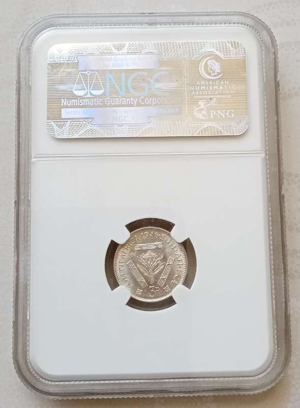Lustrous 1948 union silver tickey NGC graded MS63 (Mint State)