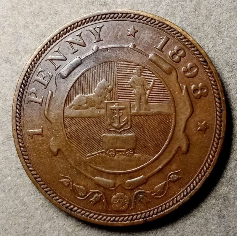 Decent 1898 ZAR Kruger penny