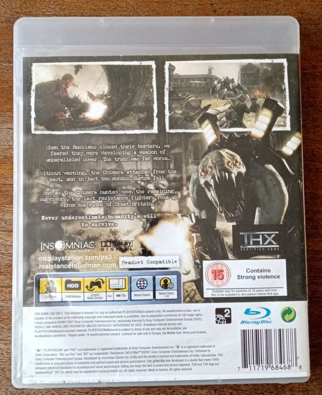 Resistance Fall of man PS3