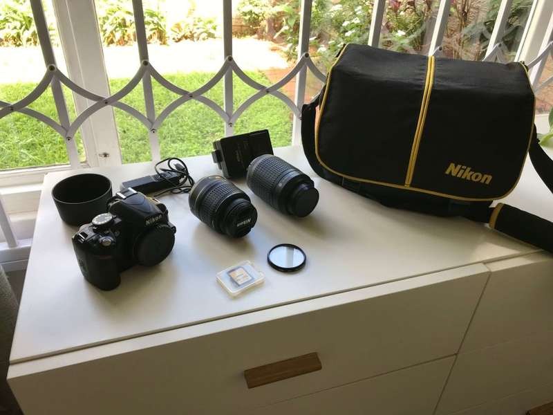 Nikon D3100 DSLR Camera Kit with 18-55mm and 55-200mm Lenses