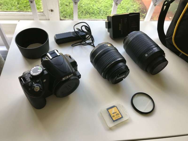 Nikon D3100 DSLR Camera Kit with 18-55mm and 55-200mm Lenses