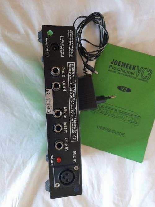 2 X Joe Meek Pro Channel VC3 Mic-Pre Opto Compressor Enhancer