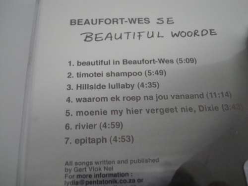 Gert Vlok Nel - Beaufort-Wes se beautiful woorde