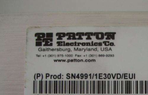 Patton SN4991/1E30VD/EUI Enterprise T1/E1 Voip Gateway