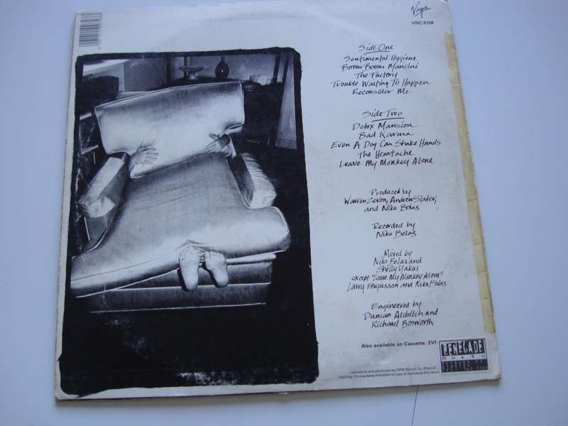 Warren Zevon - Sentimental Hygiene LP