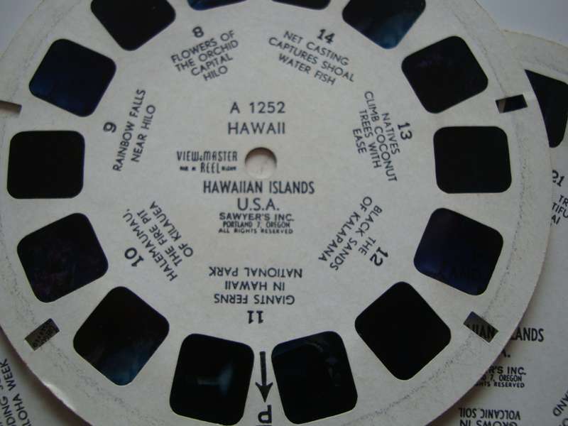 3 x Vintage View Master 3D Discs - Hawaii
