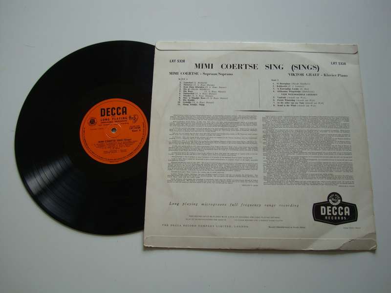 Mimi Coertse - Sing ( Decca ) LP