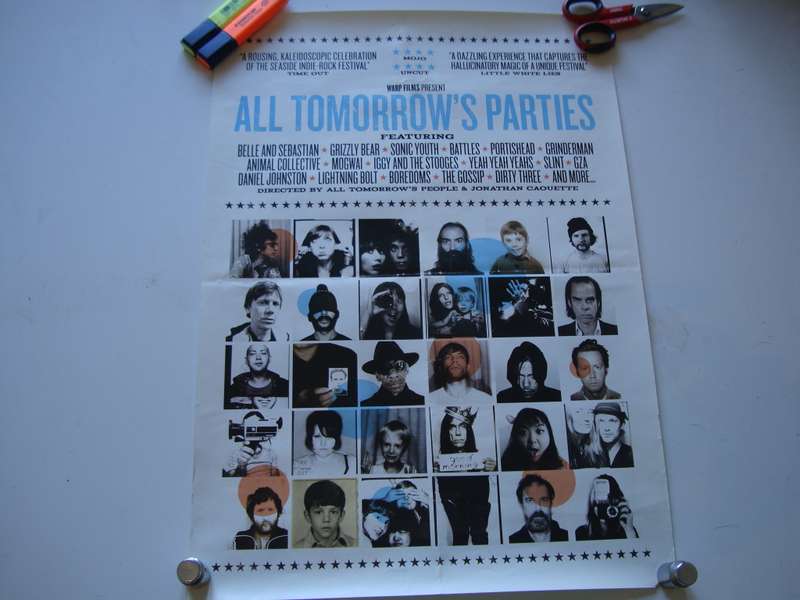 Vintage A2 All Tomorrow`s Parties Festival Documentary Film Poster