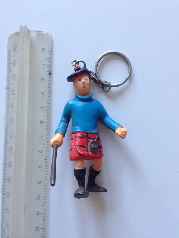 1994 Tintin figurine keychain