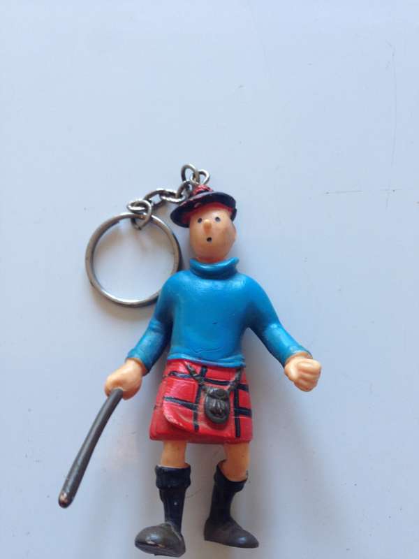 1994 Tintin figurine keychain