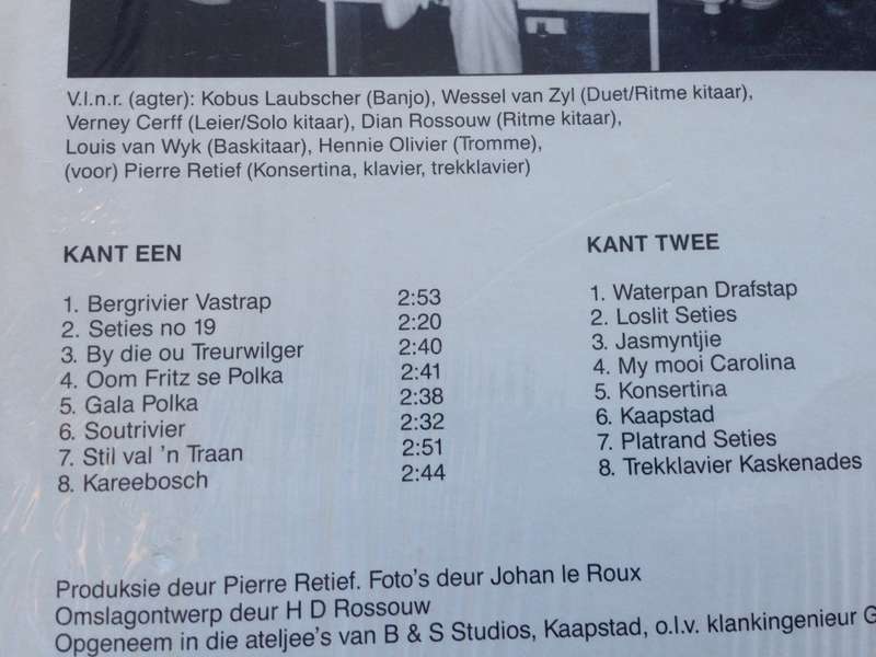 Pierre Retief en sy Orkes - Kaapse Boerejol LP