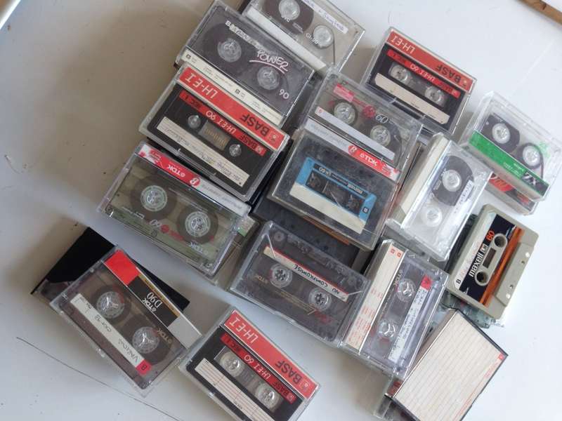 40 x used tape cassette joblot basf tdk sony jvc maxell