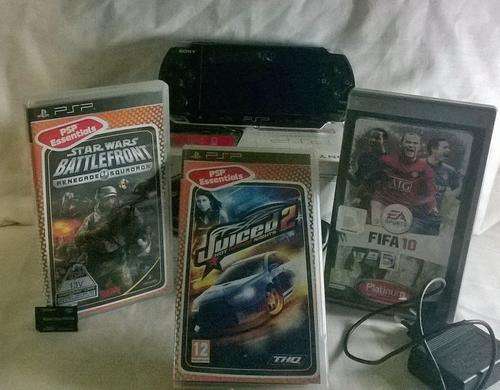 PSP 3000 Slim with games