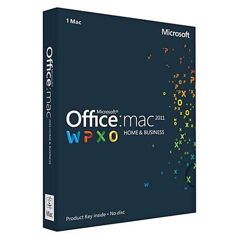 Microsoft Office for Mac 2011 Home and Business Product Key Only