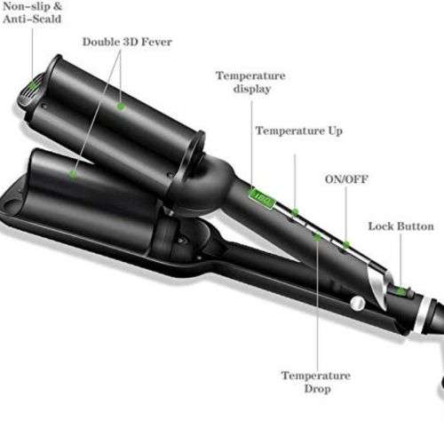 Wave 3 Barrels Big Wave Curling Crimping Hair Styler Iron