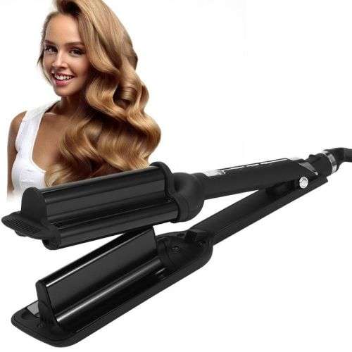Wave 3 Barrels Big Wave Curling Crimping Hair Styler Iron