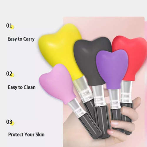 Silicone Makeup Travel Brush Cover - 3 Pack