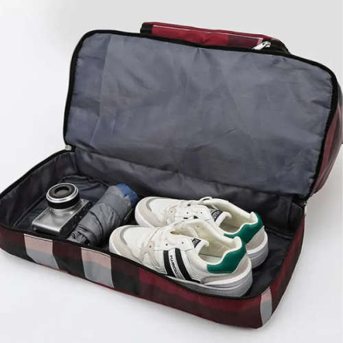Khaki Multifunctional Large Waterproof Oxford Fabric Portable Folding Expansion Travel